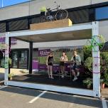 Pop-up Bühne vor dem reforum